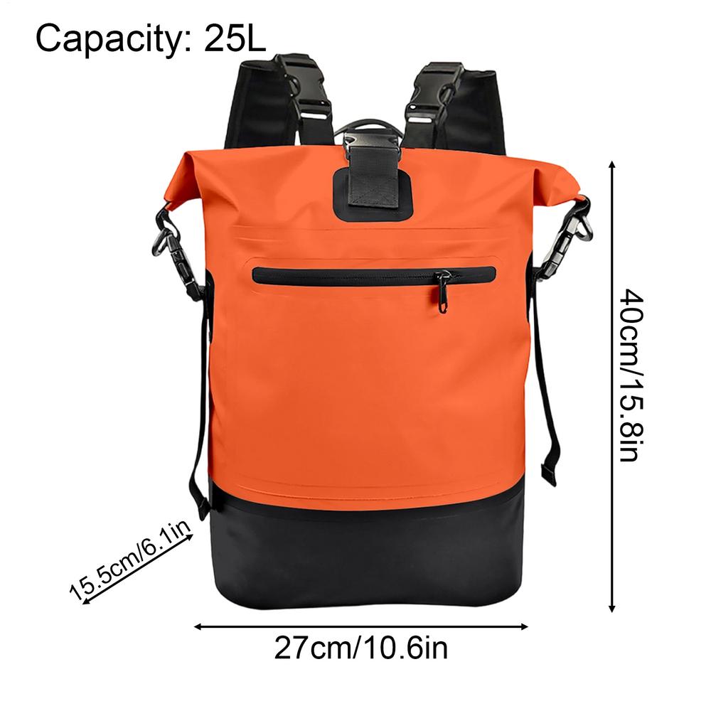 Waterproof Backpack 25L Roll Top Closure Heavy Duty Waterproof Bag Trekking Backpack For Men Hiking Camping Outdoor помаранчевий
Waterproof Backpack 25L Roll Top Closure Heavy Duty Waterproof Bag Trekking Backpack For Men Hiking Camping Outdoor помаранчевий