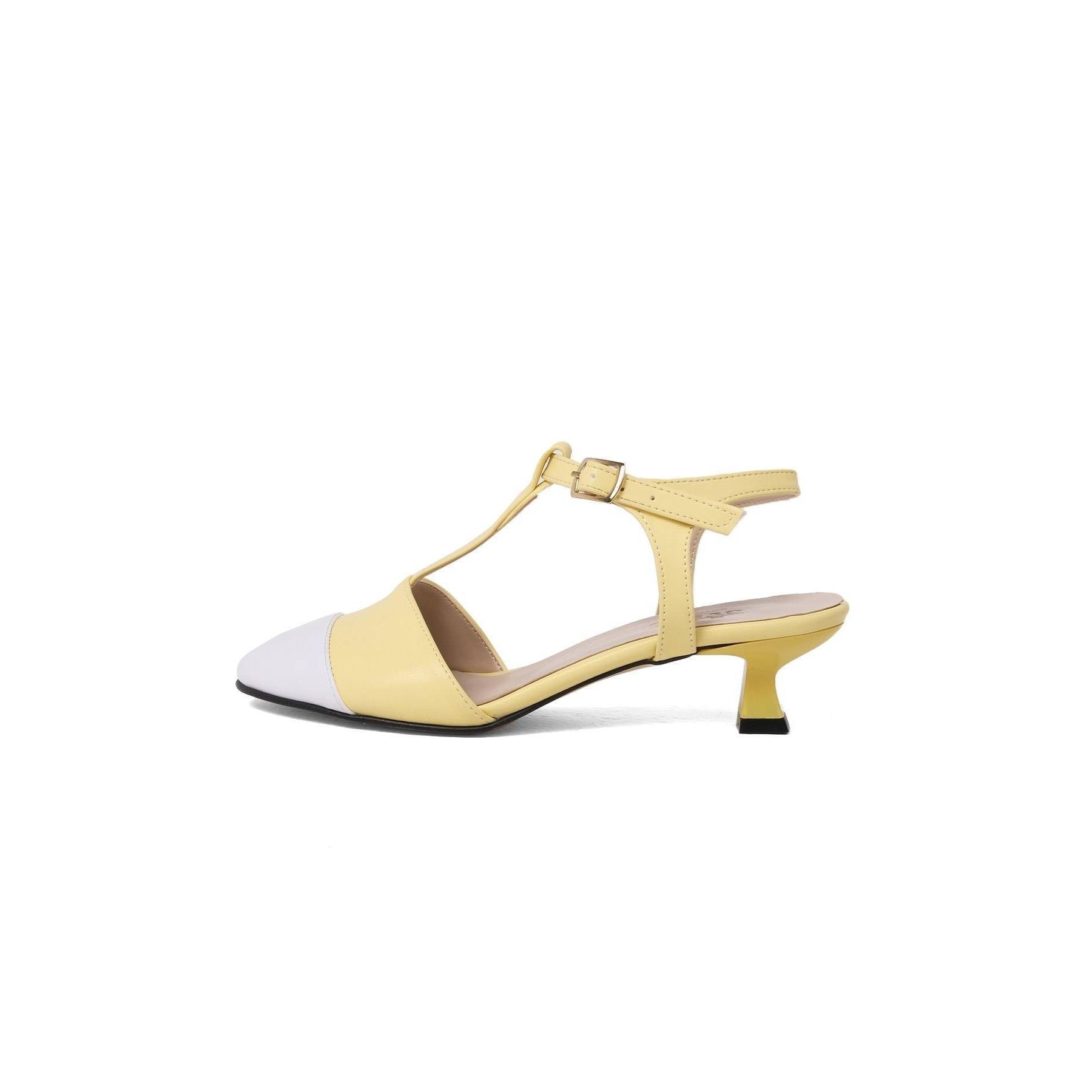 Женские стильные желтые белые туфли с открытой спиной на коротких каблуках 35 чёрный
Женские стильные желтые белые туфли с открытой спиной на коротких каблуках 35 чёрный