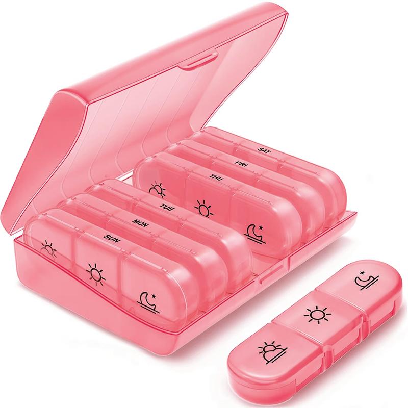 Untior Weekly Pill Organizer Case Large Compartments Portable Travel Pill Box 7 Days for Medicine Eating At Time First Aid Kit
Untior Weekly Pill Organizer Case Large Compartments Portable Travel Pill Box 7 Days for Medicine Eating At Time First Aid Kit