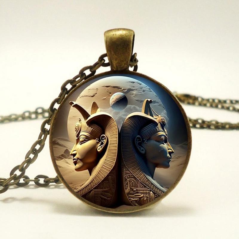 Ожерелье египетской царицы Нефертити, стеклянное ожерелье с подвеской, сувениры Древнего Египта
Ожерелье египетской царицы Нефертити, стеклянное ожерелье с подвеской, сувениры Древнего Египта