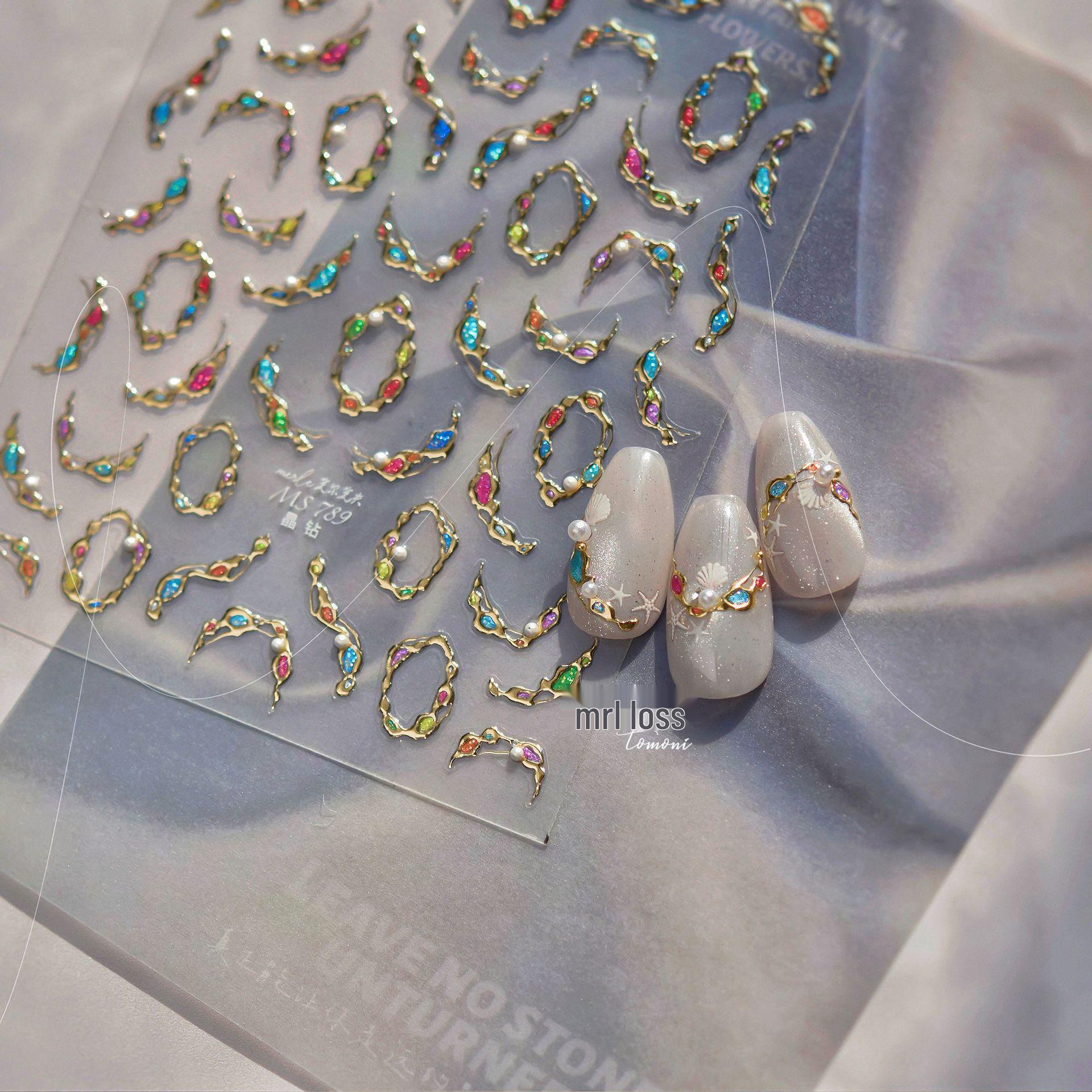 Tomoni Crystal Diamond Nail Stickers: Internet Celebrity Hot Style, New Chinese Design, Gem Necklace - Item MS789
Tomoni Crystal Diamond Nail Stickers: Internet Celebrity Hot Style, New Chinese Design, Gem Necklace - Item MS789