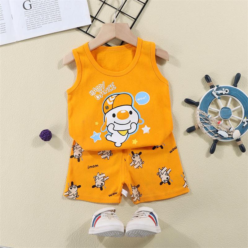 2026 Summer Children O-Neck Sleeveless T-Shirt Suits Baby Spring Short Pants Two-pieces Set Cartoon Cotton Suit for Girl Boy 73 cm
2026 Summer Children O-Neck Sleeveless T-Shirt Suits Baby Spring Short Pants Two-pieces Set Cartoon Cotton Suit for Girl Boy 73 cm