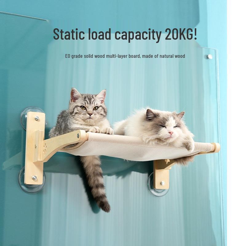Cat Window Hammock & Bed with Suction Cups for Sunbathing Small Solid Wood Suction Hammock
Cat Window Hammock & Bed with Suction Cups for Sunbathing Small Solid Wood Suction Hammock