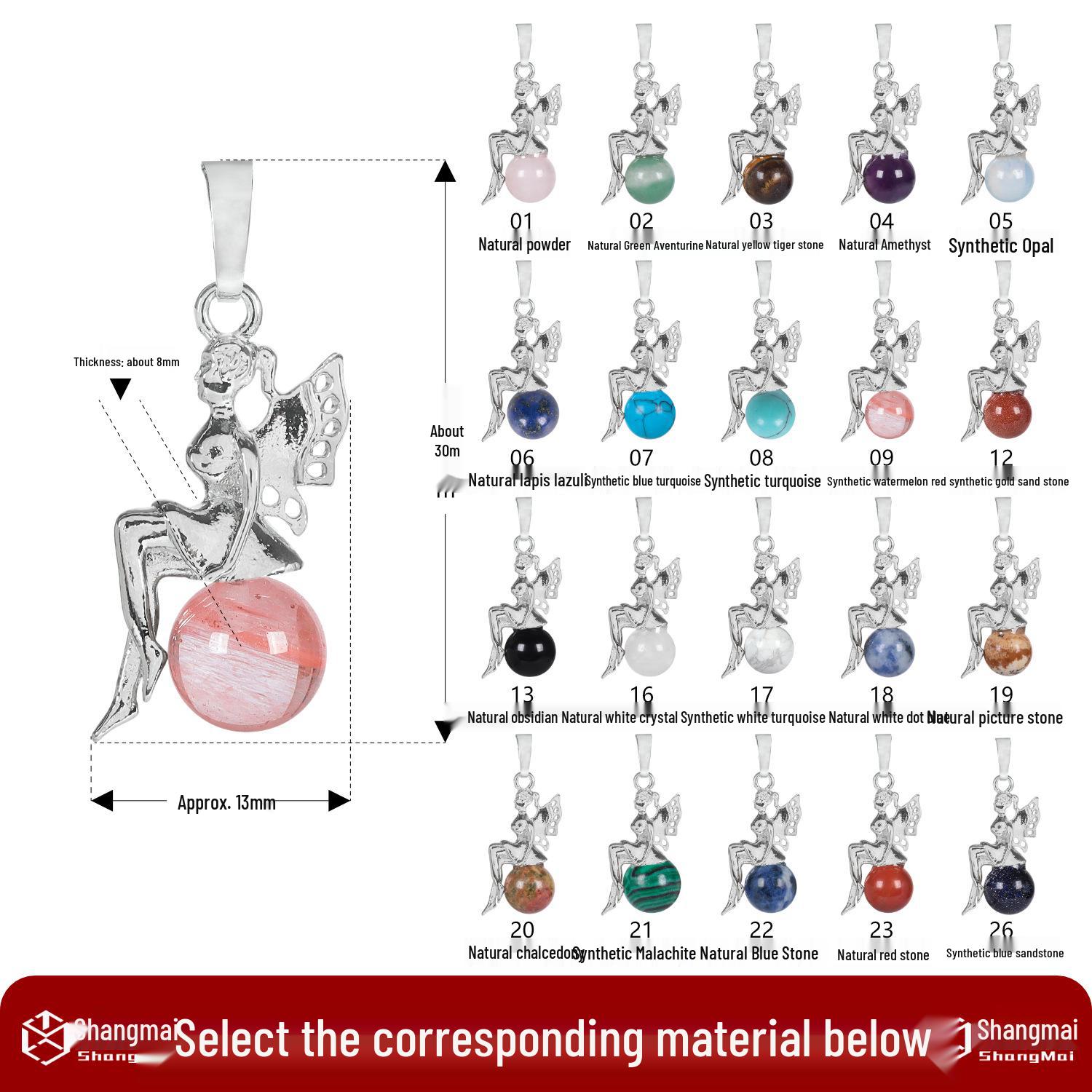 Кришталеве намисто з підвіскою Крило ангела : Ювелірні вироби унісекс у європейському та американському стилі Synthetic Blue Turquoise
Кришталеве намисто з підвіскою Крило ангела : Ювелірні вироби унісекс у європейському та американському стилі Synthetic Blue Turquoise