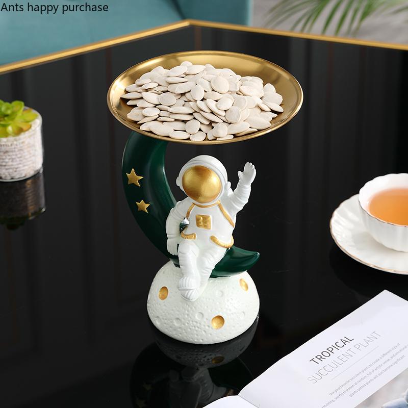 Resin Astronaut Storage Ornament Metal Key Plate Jewelry Tray Snack Tray Dried Fruit Plate Decoration Crafts Storage Organizer зелёный
Resin Astronaut Storage Ornament Metal Key Plate Jewelry Tray Snack Tray Dried Fruit Plate Decoration Crafts Storage Organizer зелёный