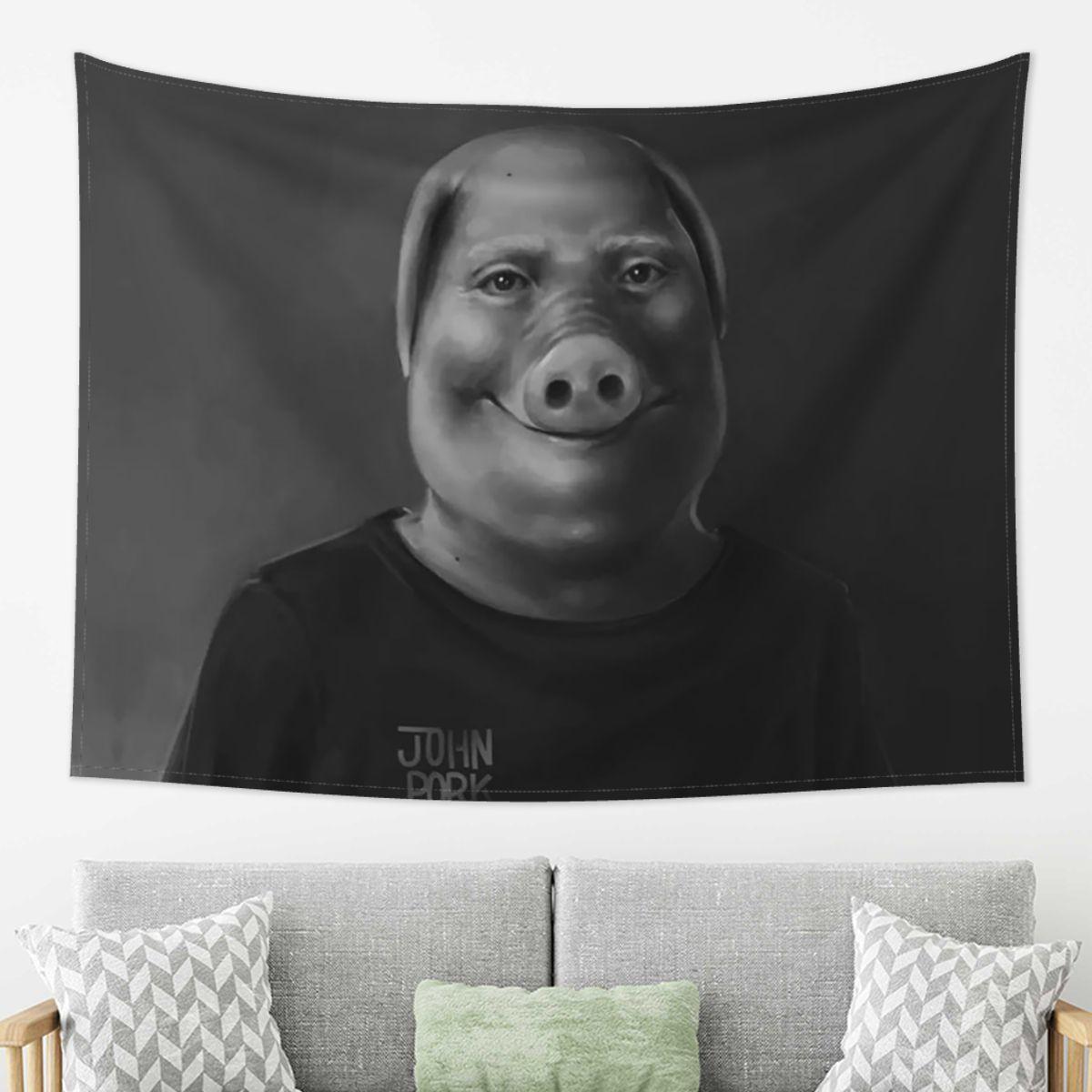 John Pork Tapestry Wall Hanging Aesthetic Home Decoration Tapestries for Living Room Bedroom 74x94cm(29x37in)
John Pork Tapestry Wall Hanging Aesthetic Home Decoration Tapestries for Living Room Bedroom 74x94cm(29x37in)