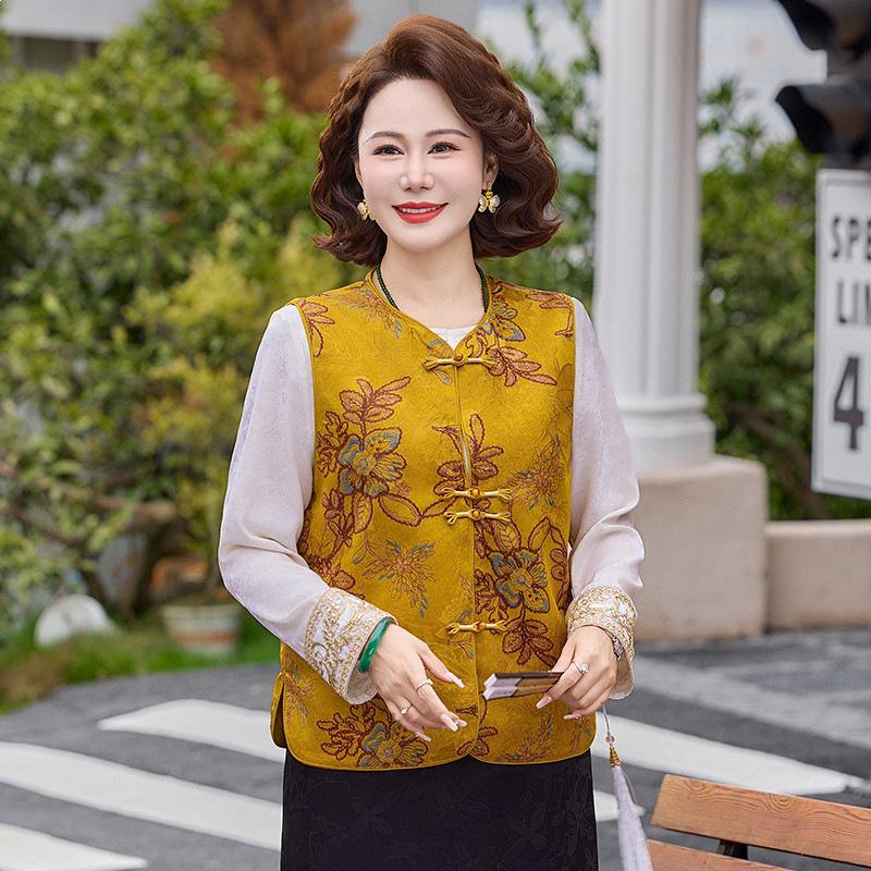 2026 National Style Chinese Vest: Elegant Spring-Autumn Shawl Jacket for Middle-aged and Elderly Mothers - Perfect for Mother s Day XL (90-105 jin)
2026 National Style Chinese Vest: Elegant Spring-Autumn Shawl Jacket for Middle-aged and Elderly Mothers - Perfect for Mother s Day XL (90-105 jin)
