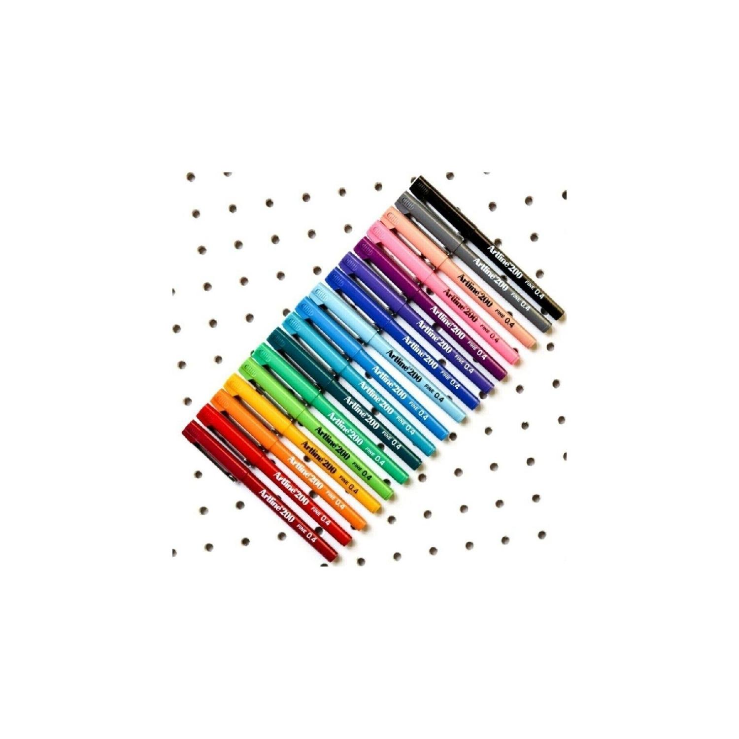 200 Fineliner, ручка для письма и рисования с тонким кончиком 0,4 мм, набор из 10 цветов
200 Fineliner, ручка для письма и рисования с тонким кончиком 0,4 мм, набор из 10 цветов
