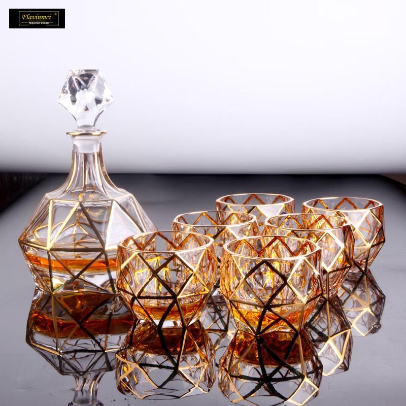 Flavinmci Бриллиантовый Золотой Хрустальный Графин для Виски и Набор Стаканов (7-частный)
Flavinmci Бриллиантовый Золотой Хрустальный Графин для Виски и Набор Стаканов (7-частный)