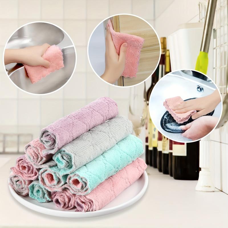 10/20pcs Kitchen Towels And Dishcloths Rag Set 9.4in*5.5in Small Dish Towels For Washing Dishes Dish Rags For Everyday Cooking Baking-Random Color
10/20pcs Kitchen Towels And Dishcloths Rag Set 9.4in*5.5in Small Dish Towels For Washing Dishes Dish Rags For Everyday Cooking Baking-Random Color