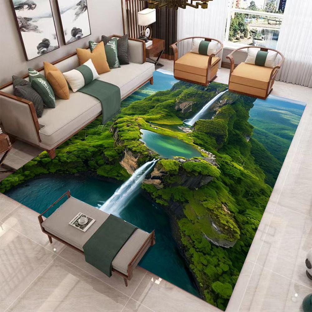 Landscape Mountain Lake Carpet Mat Rug 3D Effect Vibrant Natural Non-Slip Durable Home Decoration Living Room Bedroom Floor Mat 40x60cm
Landscape Mountain Lake Carpet Mat Rug 3D Effect Vibrant Natural Non-Slip Durable Home Decoration Living Room Bedroom Floor Mat 40x60cm