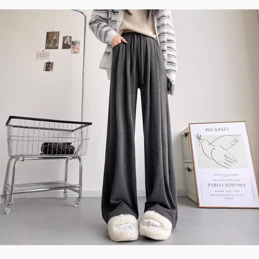 2024 Women s Wide-Leg Glutinous Rice Drape Pants - Autumn/Winter Loose Fit, Solid Color, Straight-Leg Design M
2024 Women s Wide-Leg Glutinous Rice Drape Pants - Autumn/Winter Loose Fit, Solid Color, Straight-Leg Design M