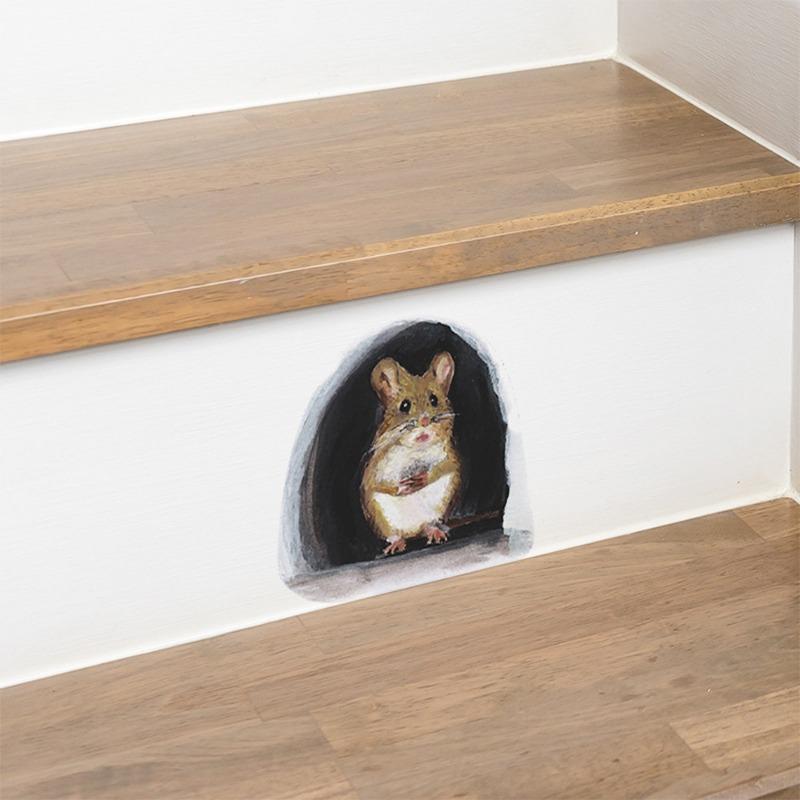 DZ897 Cartoon Cute Little Mouse Mouse Hole Bedroom Living Room Staircase Beautification and Decoration Wall Sticker
DZ897 Cartoon Cute Little Mouse Mouse Hole Bedroom Living Room Staircase Beautification and Decoration Wall Sticker