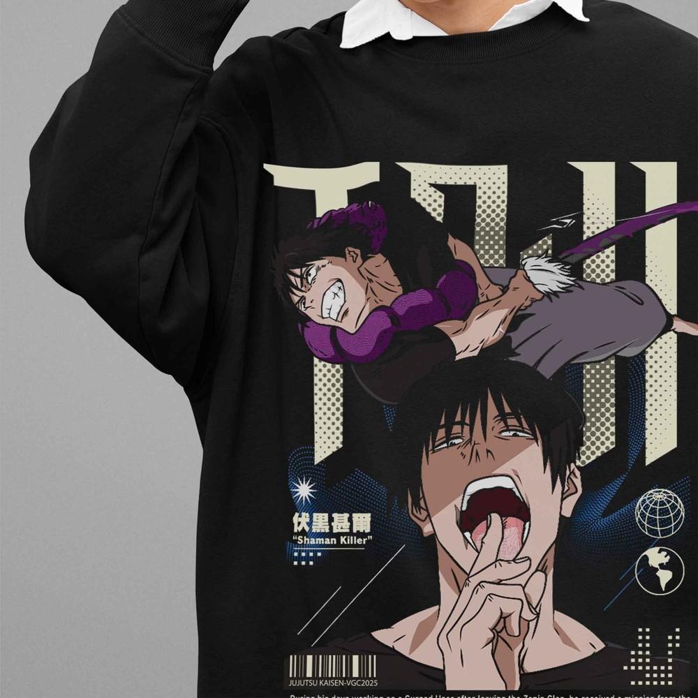 Jujutsu Kaisen Sweatshirt Toji Fushiguro Sweater JJK Anime Pullover Megumi Gojo M
Jujutsu Kaisen Sweatshirt Toji Fushiguro Sweater JJK Anime Pullover Megumi Gojo M