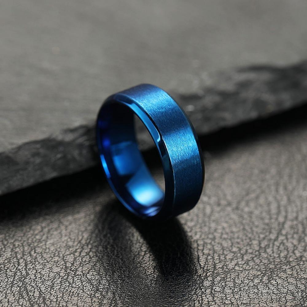 1pc Men s Fashionable Stainless Steel Black Trendy Ring 10 синій
1pc Men s Fashionable Stainless Steel Black Trendy Ring 10 синій
