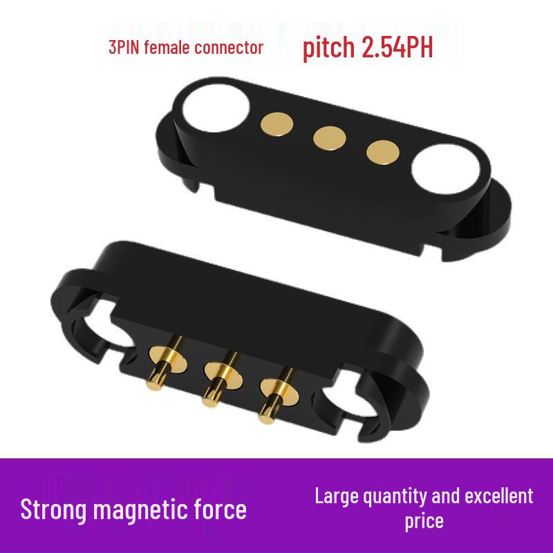 3-Pin Magnetic Bendable Connector with Anti-Mistake Gold-Plated Charging Contact for Smart Wearables
3-Pin Magnetic Bendable Connector with Anti-Mistake Gold-Plated Charging Contact for Smart Wearables