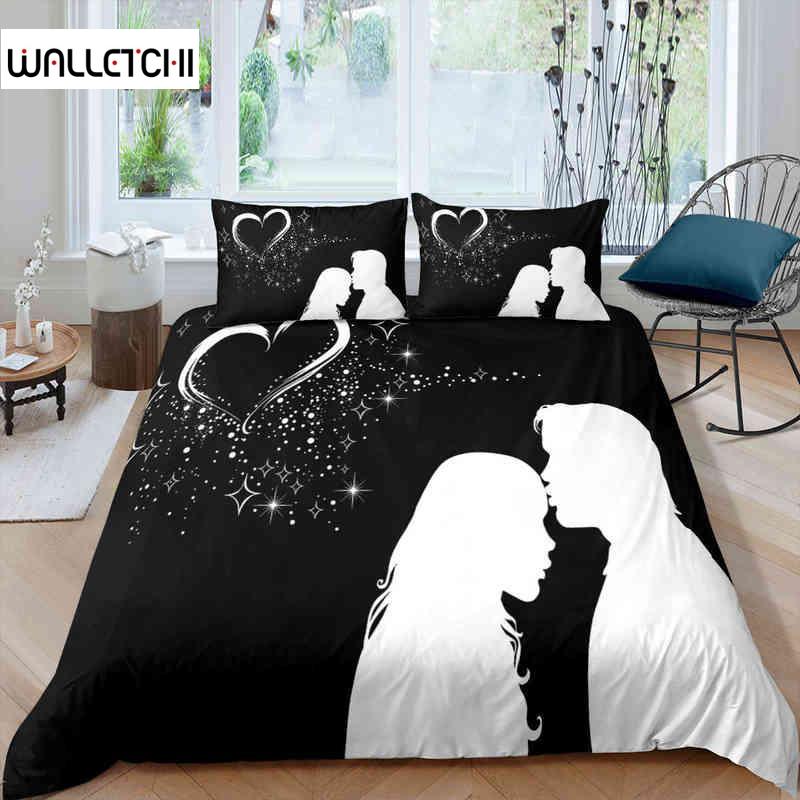Couple Duvet Cover Set Microfiber White Portrait Couple Kissing Twin Bedding Set Valentine s Day Gift For Lover Queen King Size EU single(135x200cm)
Couple Duvet Cover Set Microfiber White Portrait Couple Kissing Twin Bedding Set Valentine s Day Gift For Lover Queen King Size EU single(135x200cm)