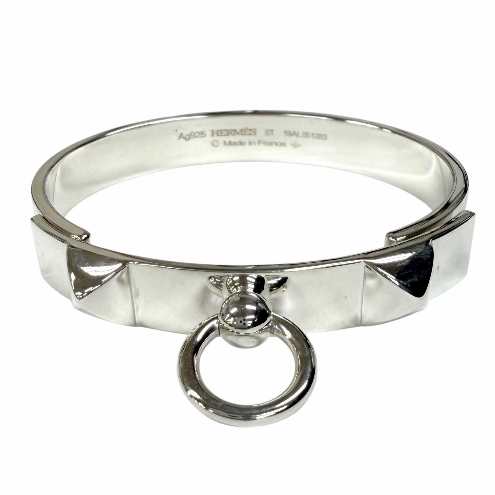 Great HERMES Bangle Collier de Chien Bracelet ST Silver AG925 Women Used
Great HERMES Bangle Collier de Chien Bracelet ST Silver AG925 Women Used