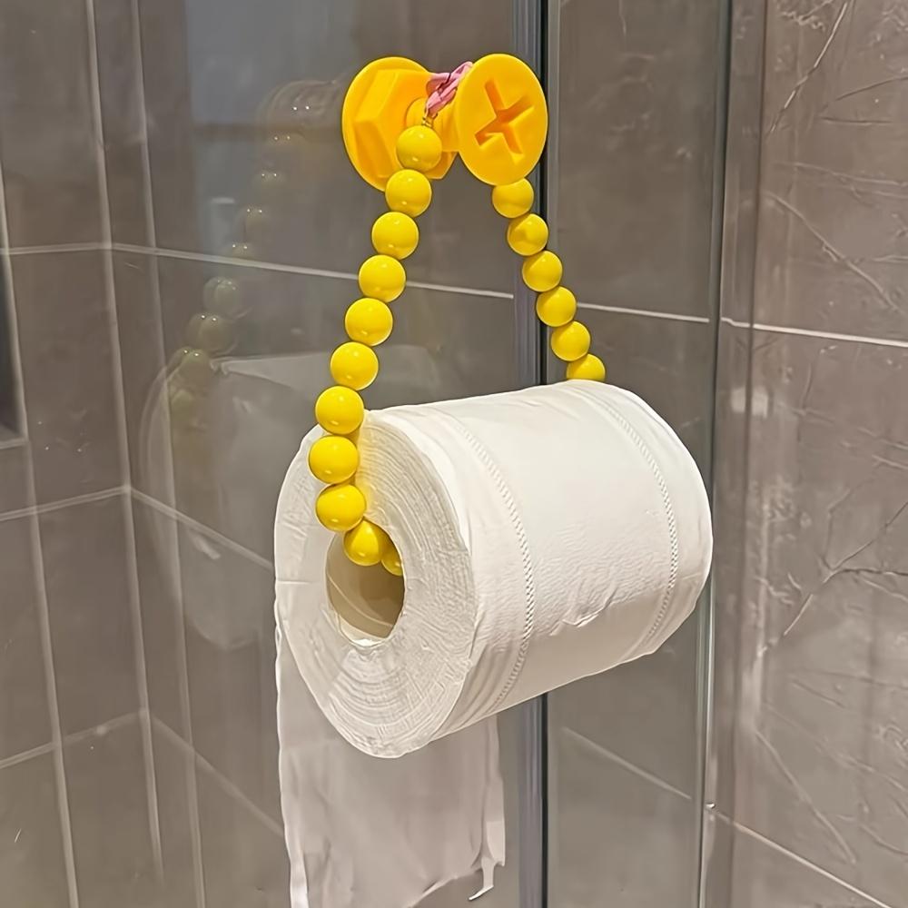 Self-Adhesive Toilet Paper Holder with Beaded Chain, no-drill wall-mounted, space-saving. Pink & yellow, ideal for modern decor and holiday gifts. 1pc жовтий
Self-Adhesive Toilet Paper Holder with Beaded Chain, no-drill wall-mounted, space-saving. Pink & yellow, ideal for modern decor and holiday gifts. 1pc жовтий
