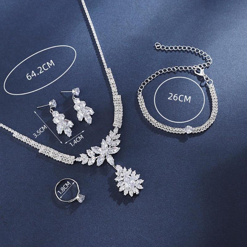 Light Luxury High-End Jewelry Set, Bridal Necklace, Stud Earrings, Four-Piece Wedding Jewelry Set. білий
Light Luxury High-End Jewelry Set, Bridal Necklace, Stud Earrings, Four-Piece Wedding Jewelry Set. білий