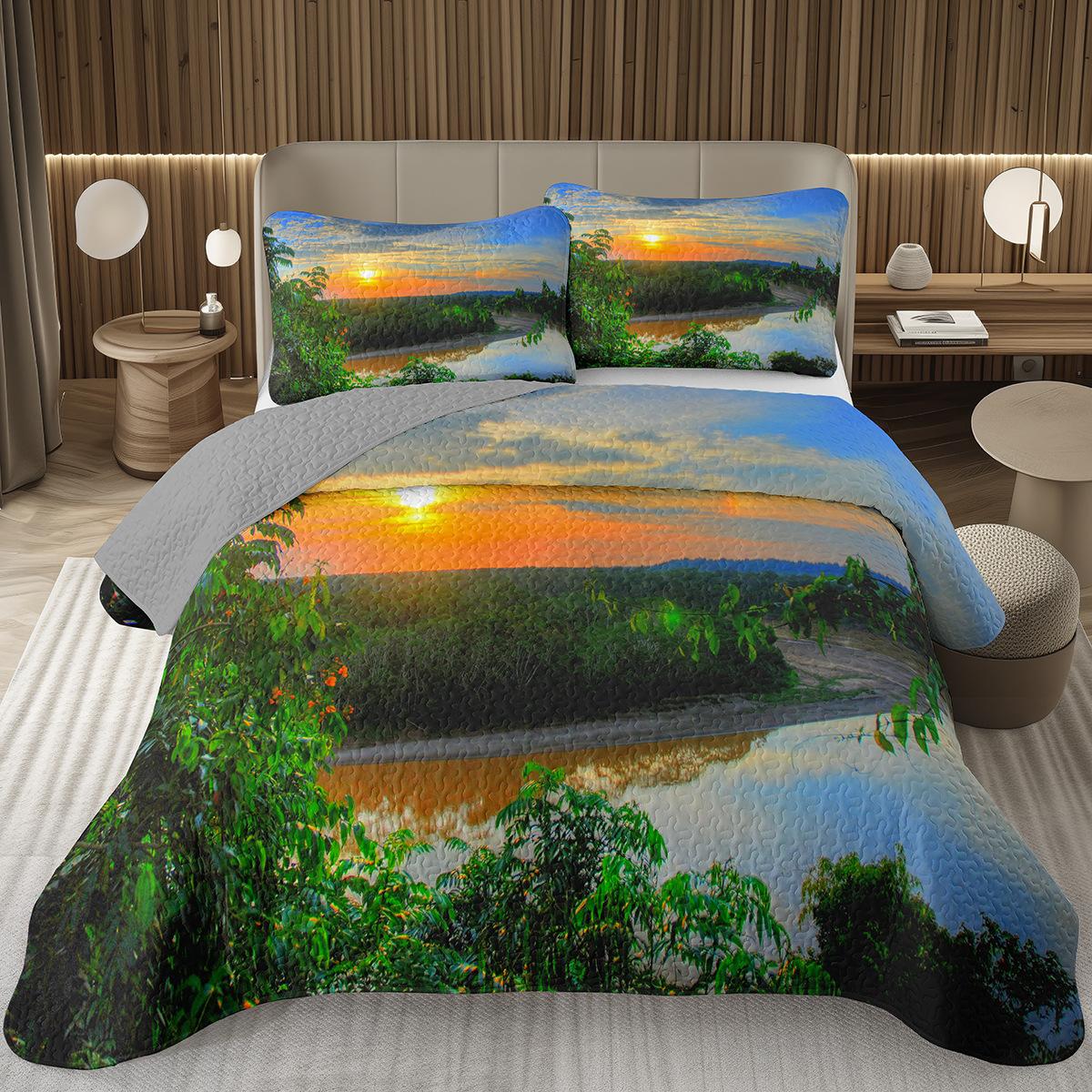 Forest Bedspread King/Ful Magical Wodlplus Jungle Coverlet Set Dreamy Misty Scene Quilted Beding Set Reversible Grey Bed Cover 135*200cm Eu-Single
Forest Bedspread King/Ful Magical Wodlplus Jungle Coverlet Set Dreamy Misty Scene Quilted Beding Set Reversible Grey Bed Cover 135*200cm Eu-Single
