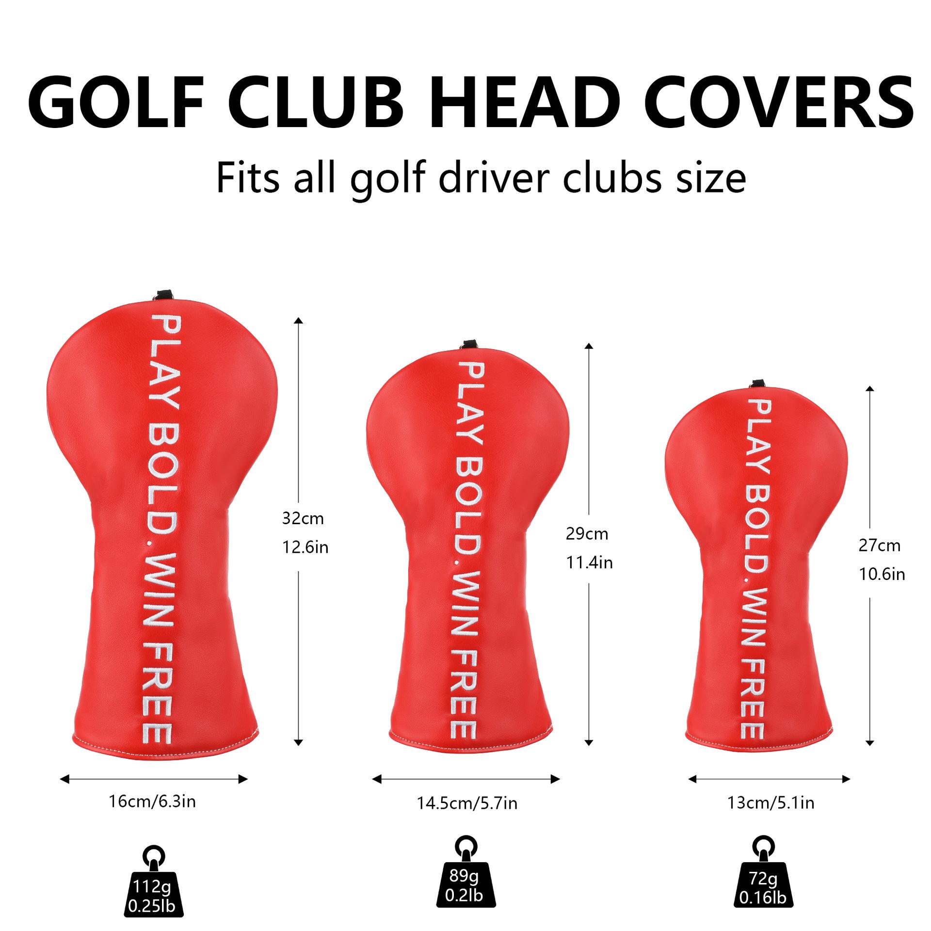 Premium Leather Wood Golf Club Head Cover Hybrid (UT)
Premium Leather Wood Golf Club Head Cover Hybrid (UT)