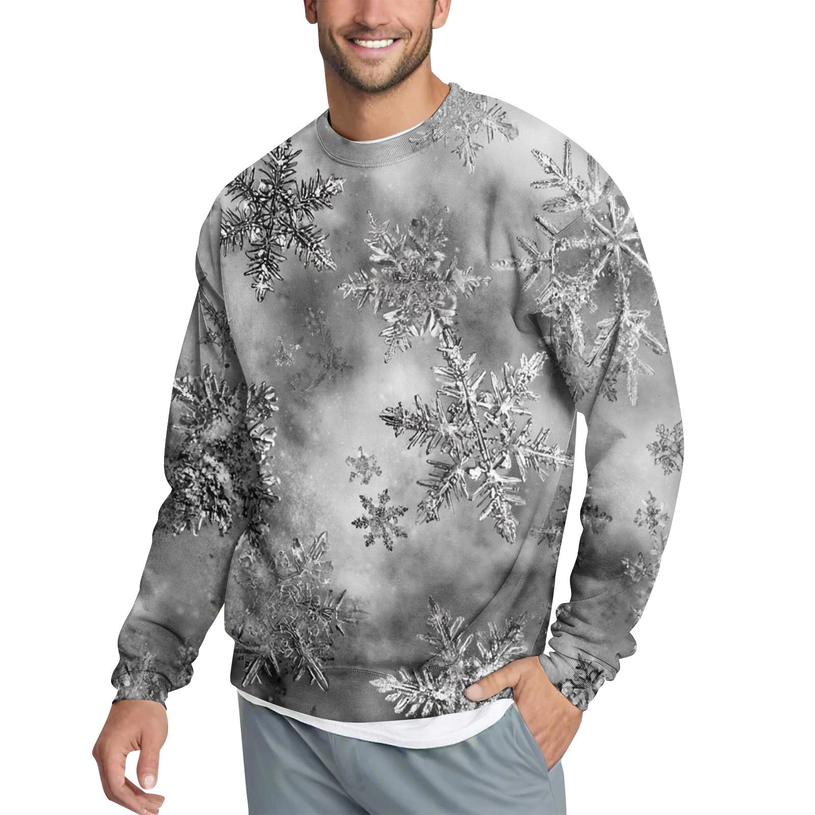 Мужской повседневный модный свитшот с принтом и круглым вырезом XL серебряный
Мужской повседневный модный свитшот с принтом и круглым вырезом XL серебряный