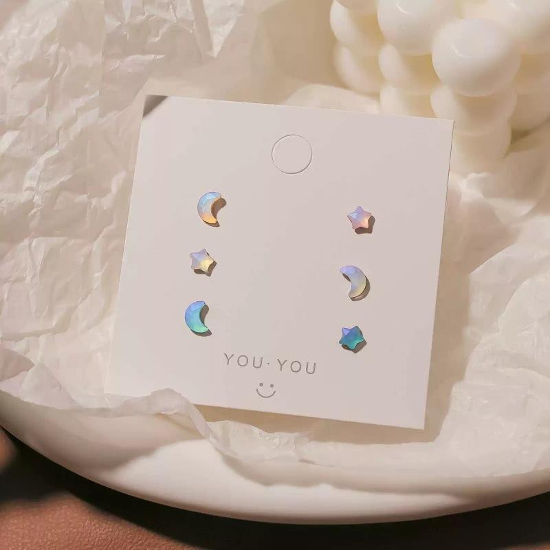 Cute Aurora Personality Star Moon Silver Needle Earrings Sweet Student Versatile ins Clear Super Shine Exquisite Mori Earrings
Cute Aurora Personality Star Moon Silver Needle Earrings Sweet Student Versatile ins Clear Super Shine Exquisite Mori Earrings