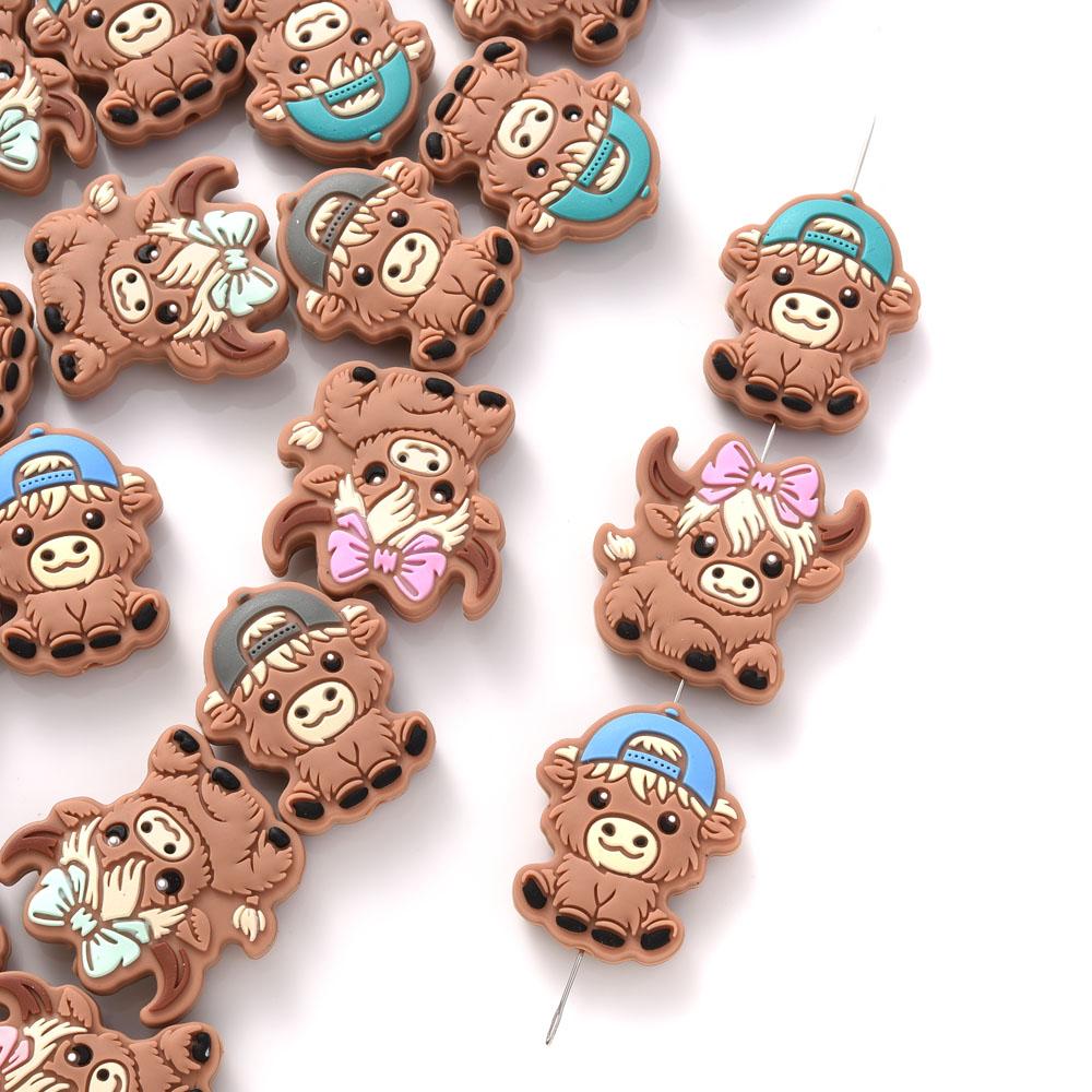 10Pcs 28x30mm Creative With Hair Hat Bull, Cow Food Grade Silicone Beads For DIY Eco-Friendly Pacifier Clips Chain Beacelet жовтий
10Pcs 28x30mm Creative With Hair Hat Bull, Cow Food Grade Silicone Beads For DIY Eco-Friendly Pacifier Clips Chain Beacelet жовтий