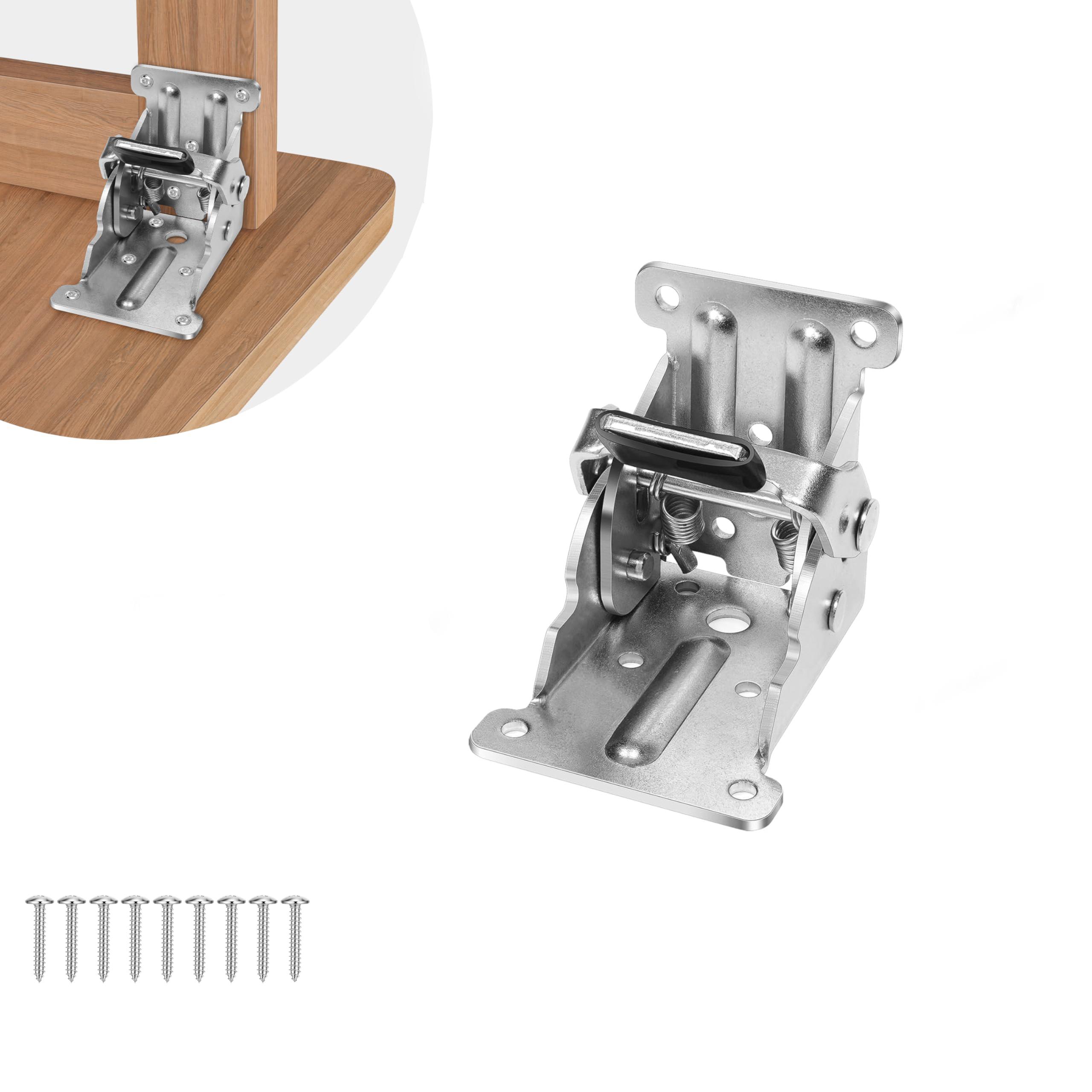 2/4 PCS Folding Leg Hinge Bracket, 0-90-180 Degree Foldable Support Bracket Self-Locking Hinge with Screws
2/4 PCS Folding Leg Hinge Bracket, 0-90-180 Degree Foldable Support Bracket Self-Locking Hinge with Screws