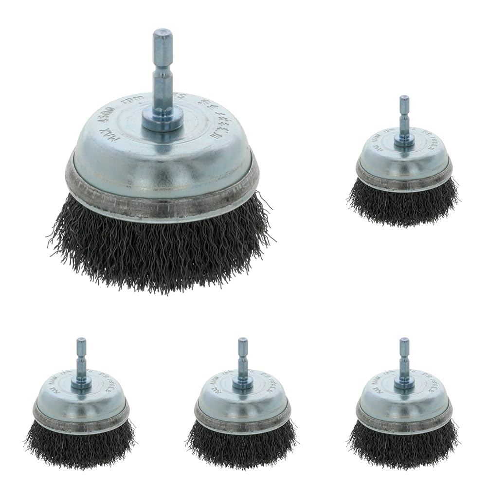 Takagi EARTH MAN Hexagonal Shank Cup Wire Brush, Steel Wire, 75mm (x 5)
Takagi EARTH MAN Hexagonal Shank Cup Wire Brush, Steel Wire, 75mm (x 5)