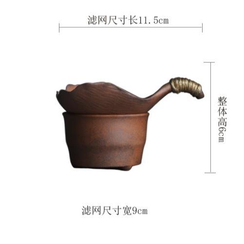Coarse Pottery Old Rock Clay Three-legged Tea Separator Infusor Vintage Tea Strainer Dispenser Tea Making Tea Filter Drinkware
Coarse Pottery Old Rock Clay Three-legged Tea Separator Infusor Vintage Tea Strainer Dispenser Tea Making Tea Filter Drinkware