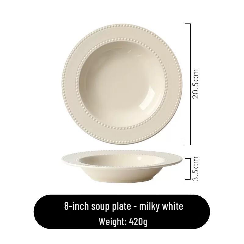 Ru Han Embossed Beaded Ceramic Dinnerware
Ru Han Embossed Beaded Ceramic Dinnerware