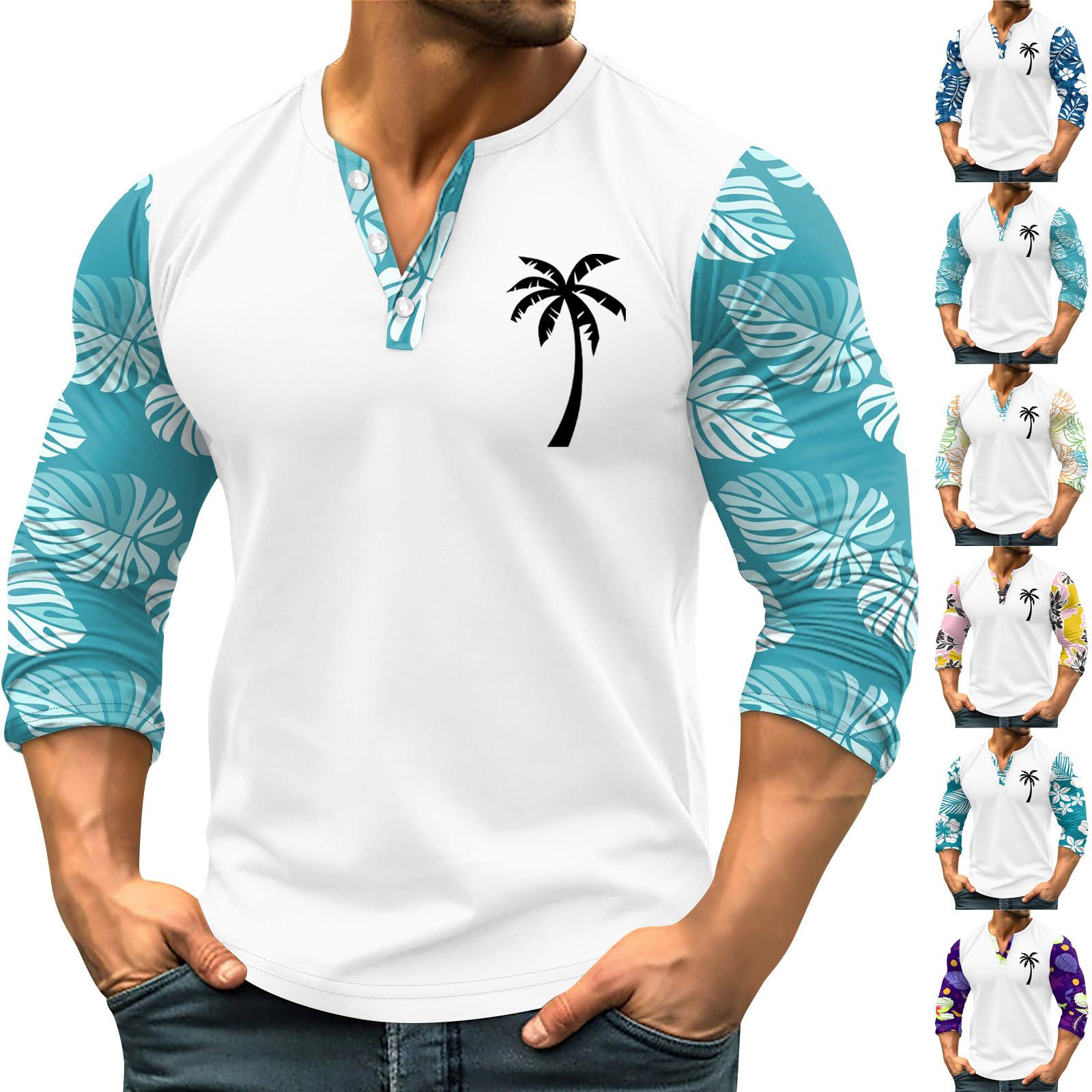 Мужская уличная винтажная модная спортивная футболка с v-образным вырезом и длинным рукавом 
Мужская уличная винтажная модная спортивная футболка с v-образным вырезом и длинным рукавом