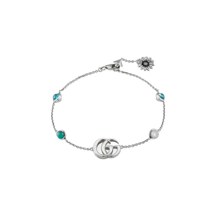 Gucci GG Marmont Double G Floral Charm Bracelet Women Bracelet Silver Blue 527393-J8474-8517 Dust Bag+Box (Random Color),17cm
Gucci GG Marmont Double G Floral Charm Bracelet Women Bracelet Silver Blue 527393-J8474-8517 Dust Bag+Box (Random Color),17cm
