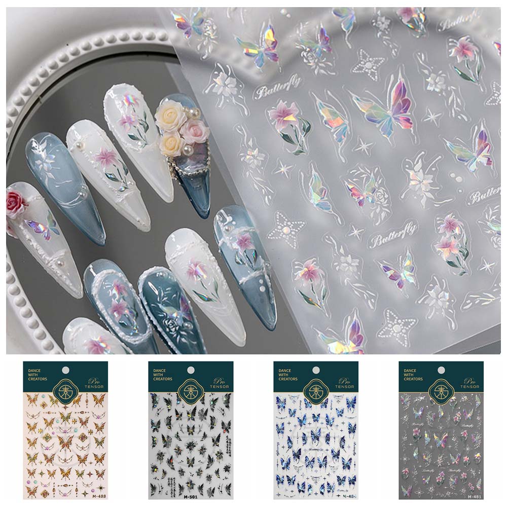 Bronzing Butterfly Butterfly Nail Decals Nail Accessories Flower Nail Decorations Nail Salon StyleB 
Bronzing Butterfly Butterfly Nail Decals Nail Accessories Flower Nail Decorations Nail Salon StyleB