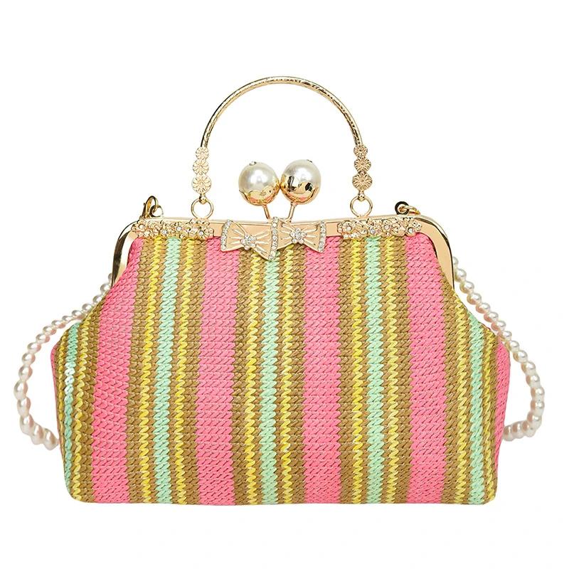 Женская плетеная сумка через плечо, модная комбинация цветов, застежка-хасп в виде жемчужной раковины, полный набор сумок кроссбоди
Женская плетеная сумка через плечо, модная комбинация цветов, застежка-хасп в виде жемчужной раковины, полный набор сумок кроссбоди