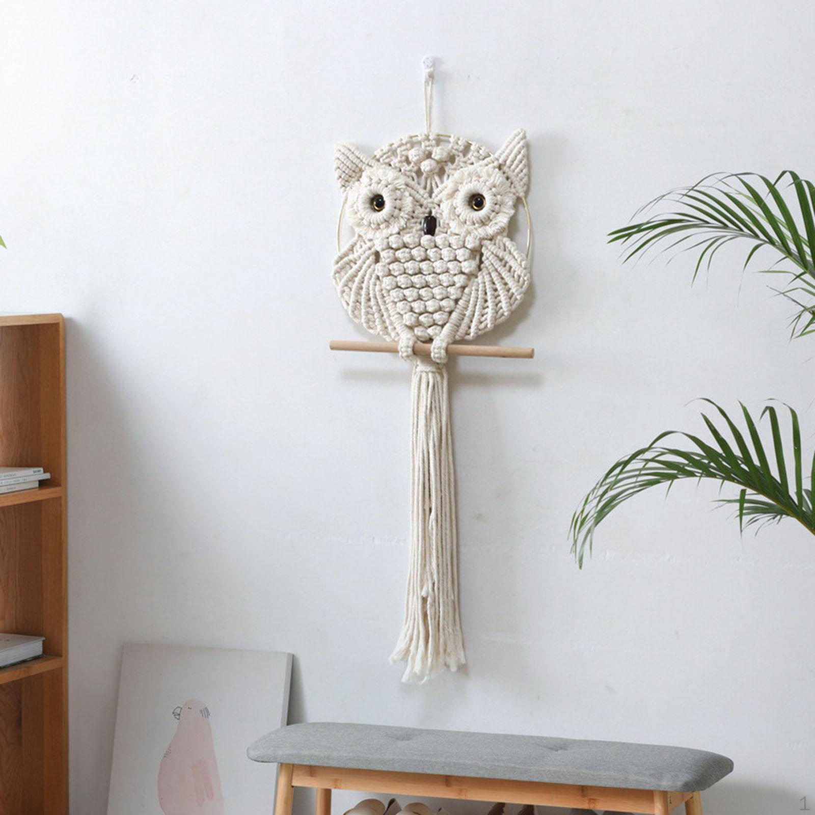 Сова макраме гобелен Bohemian Craft Nordic Boho настенные декоры ручная работа для детской комнаты 50x20cm
Сова макраме гобелен Bohemian Craft Nordic Boho настенные декоры ручная работа для детской комнаты 50x20cm