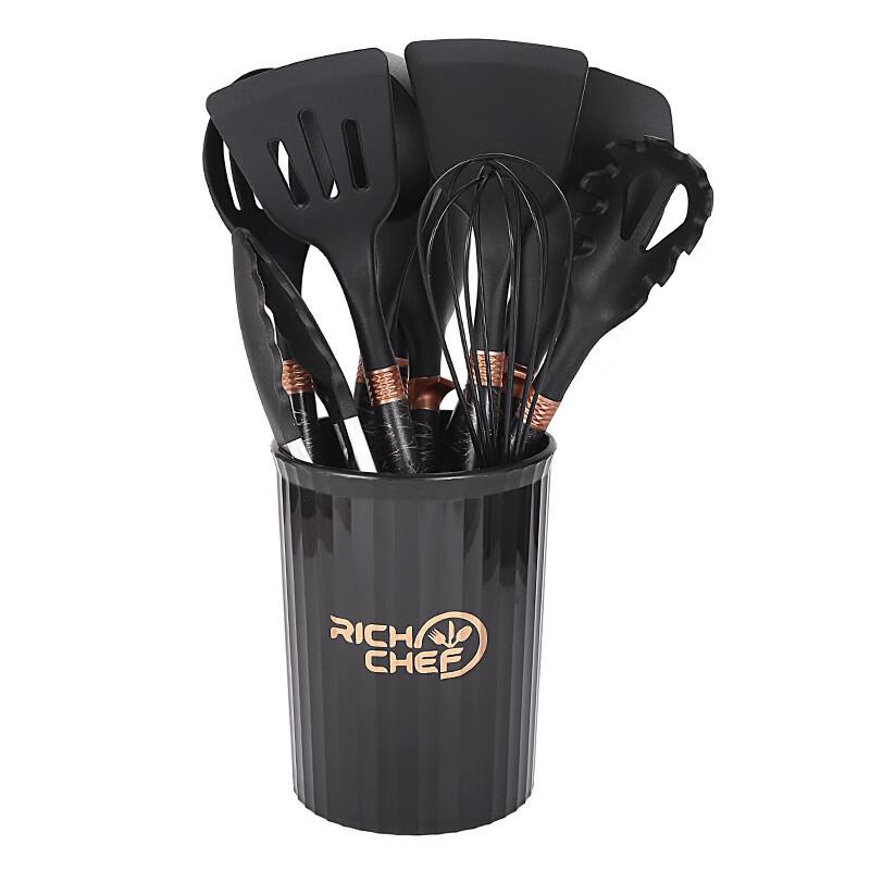 ZISIZ Silicone Kitchen Utensil Set with Storage Holder
ZISIZ Silicone Kitchen Utensil Set with Storage Holder