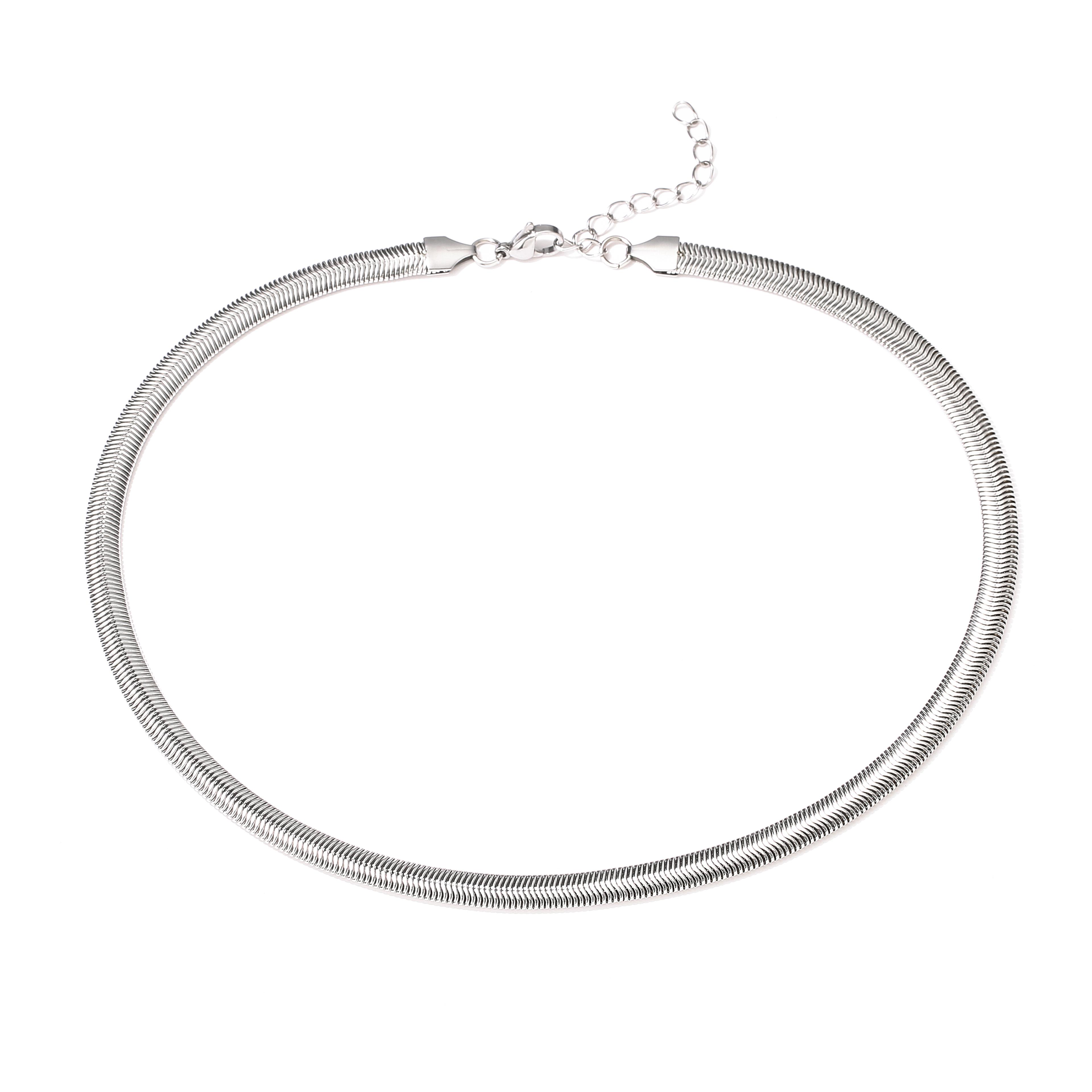 HECHENG,Tubogas Necklace Stainless Steel,Fashion Snake Necklace Cholker Super Soft for Women 18K Gold Plated 40cm мідний
HECHENG,Tubogas Necklace Stainless Steel,Fashion Snake Necklace Cholker Super Soft for Women 18K Gold Plated 40cm мідний