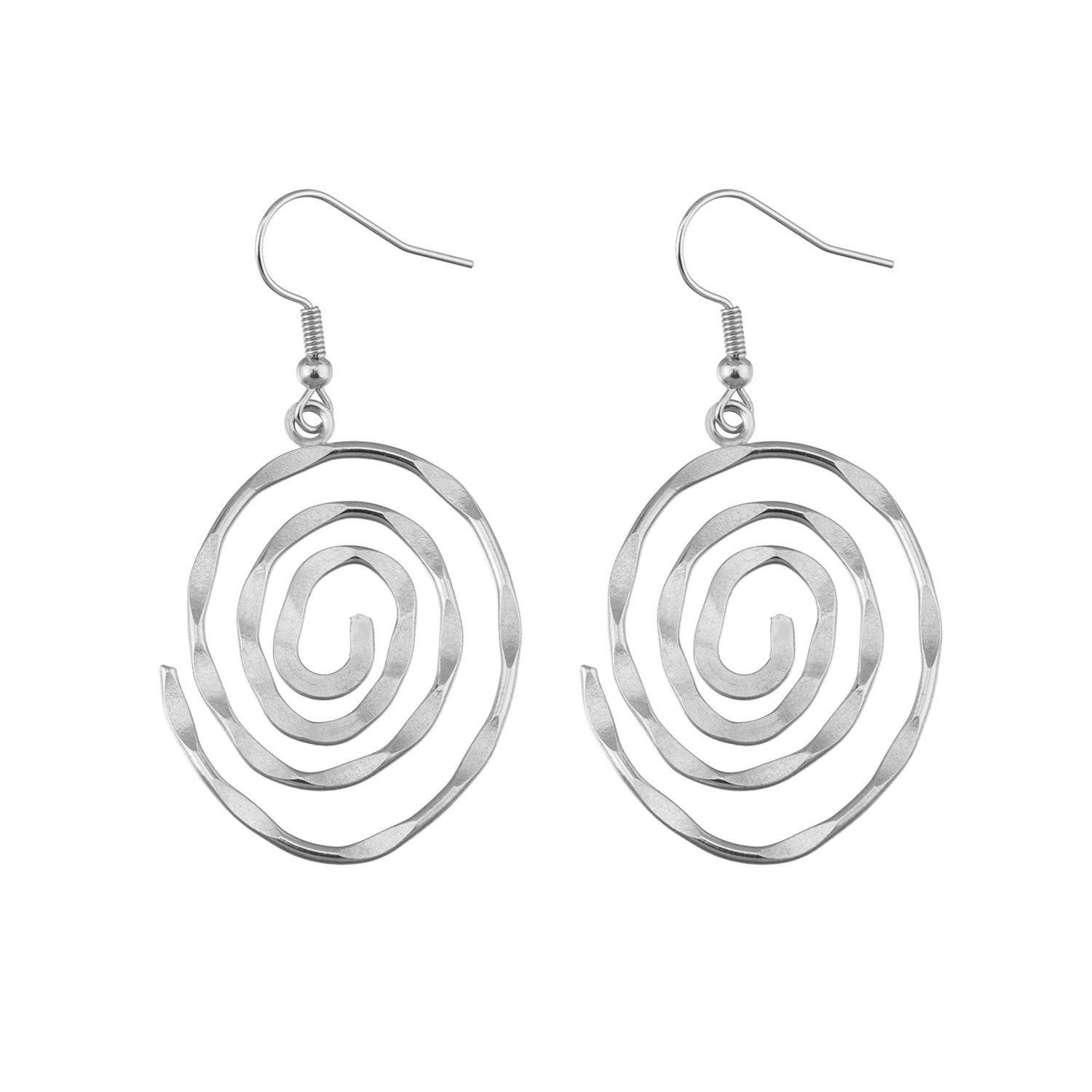 Creative hollow round vortex earrings, trendy temperament earrings
Creative hollow round vortex earrings, trendy temperament earrings