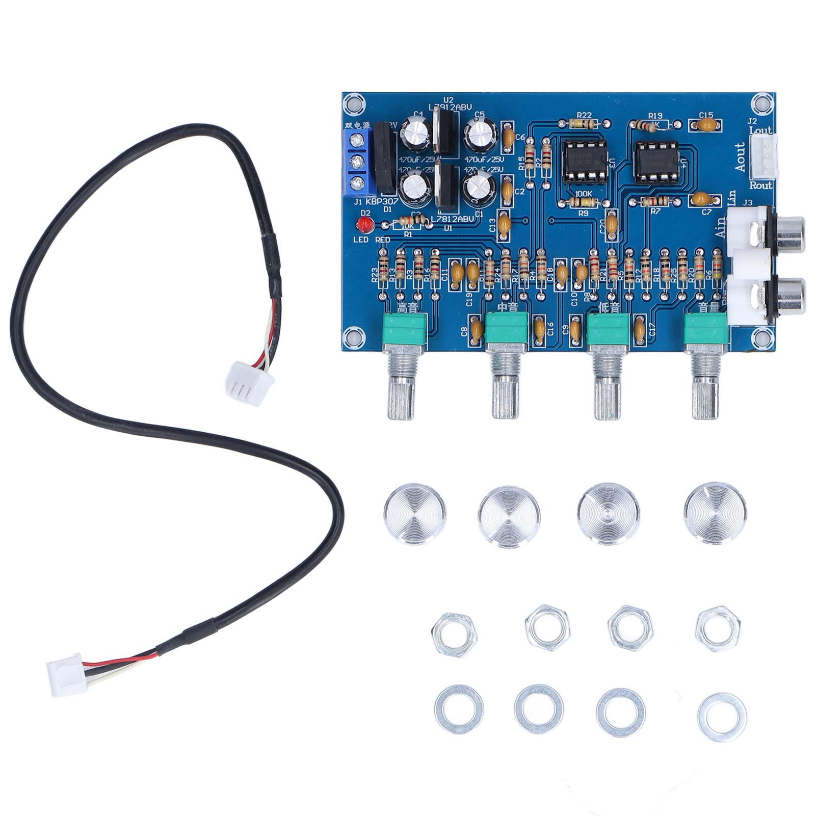 Pre Amplifier Tonality Controller Dual Operation Low Noise Wide Voltage Treble Bass Adjustment
Pre Amplifier Tonality Controller Dual Operation Low Noise Wide Voltage Treble Bass Adjustment