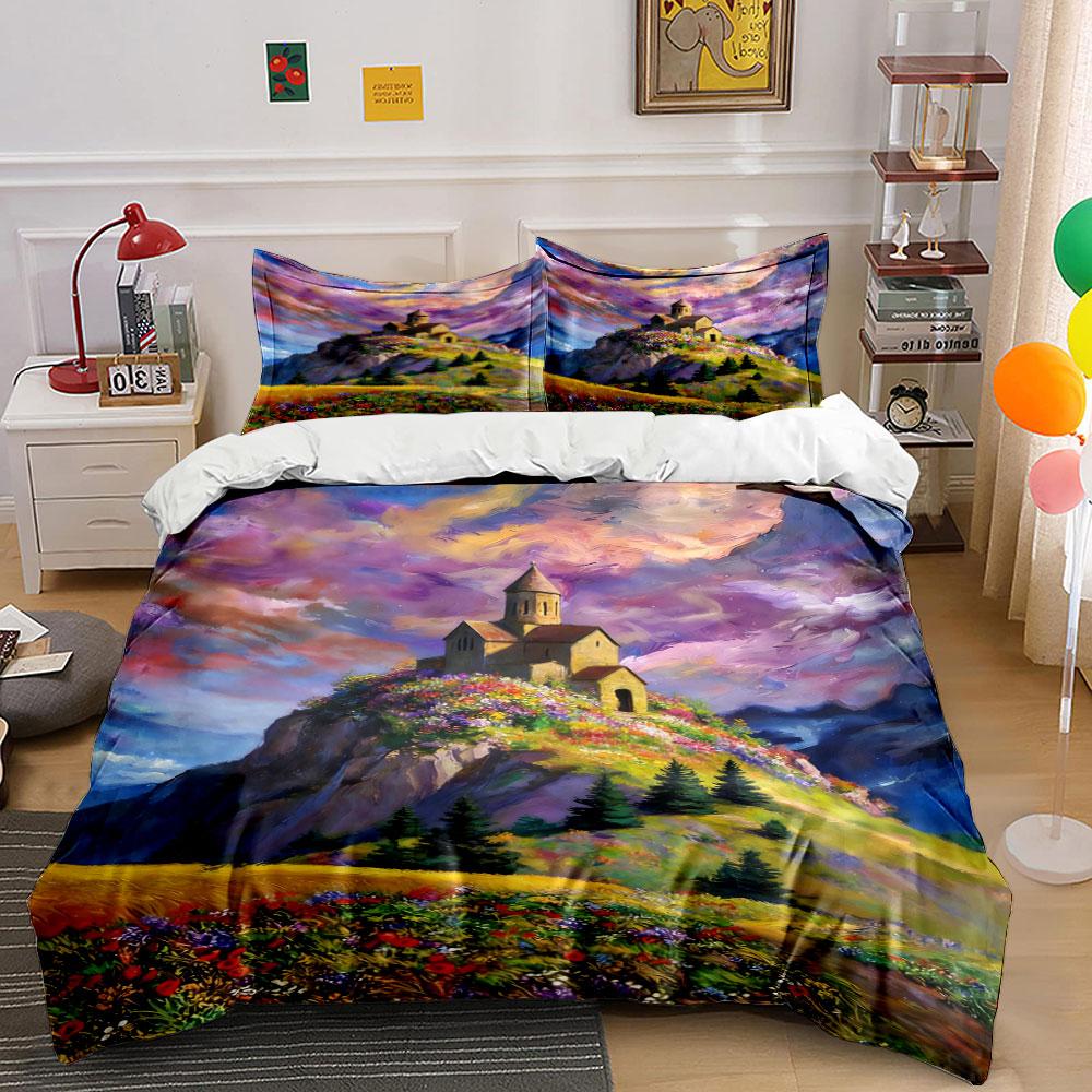 Church on scenic hill. Bedding sets Duvet cover sets Duvet covers Pillowcases(1 * Duvet Cover 2 * Pillowcases, without duvet insert) 135x200cm
Church on scenic hill. Bedding sets Duvet cover sets Duvet covers Pillowcases(1 * Duvet Cover 2 * Pillowcases, without duvet insert) 135x200cm