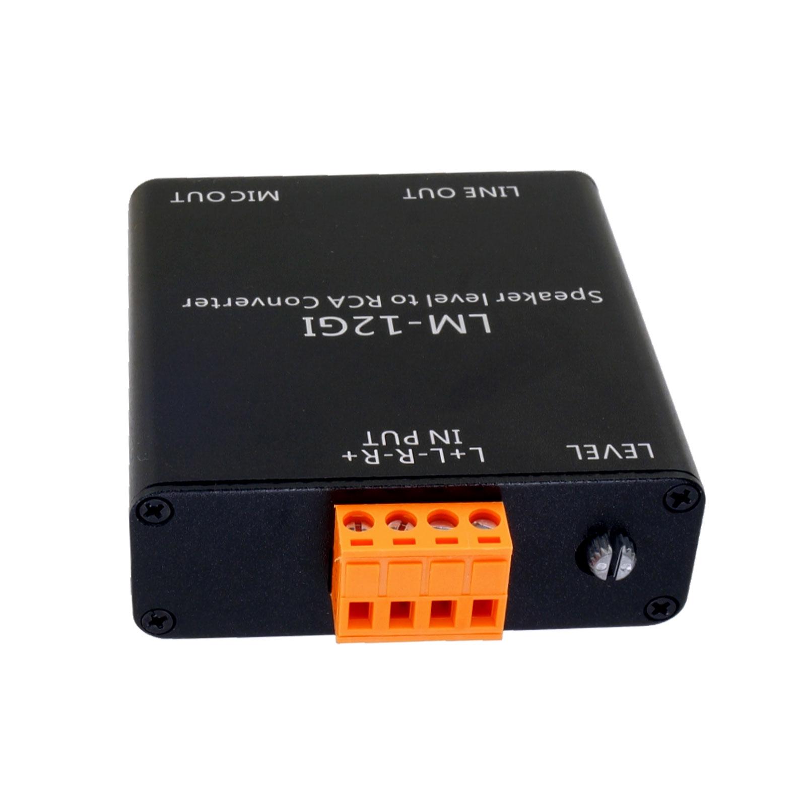 Speaker Level to Audios Converter High Level Speaker Signal to Low Level Audios Adapters for Mixers Metal Housing Construction 1
Speaker Level to Audios Converter High Level Speaker Signal to Low Level Audios Adapters for Mixers Metal Housing Construction 1