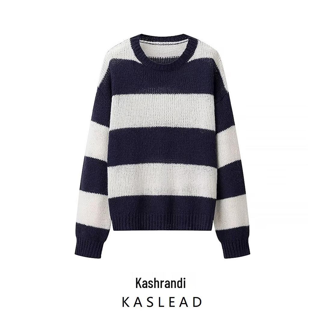 2024 Autumn Women s European & American Style Striped Round Neck Sweater - Versatile & Fashionable Long Sleeve Large
2024 Autumn Women s European & American Style Striped Round Neck Sweater - Versatile & Fashionable Long Sleeve Large
