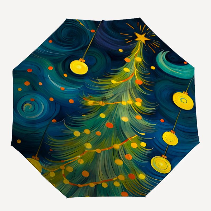 1pc Christmas Tree Automatic Folding Umbrella - Design, Durable Iron Frame for Travel, Outdoor, Beach Fashion Accessory a0920040
1pc Christmas Tree Automatic Folding Umbrella - Design, Durable Iron Frame for Travel, Outdoor, Beach Fashion Accessory a0920040