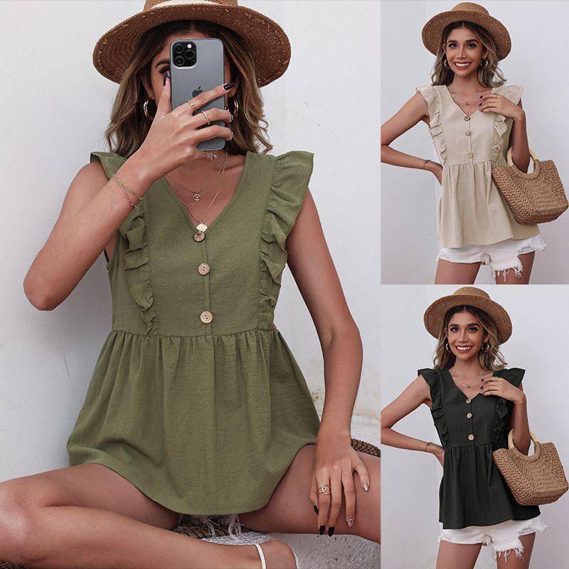 Casual Loose Top Sleeveless V-Neck T-shirt Casual Loose Sleeveless V-neck T-Shirt Green M
Casual Loose Top Sleeveless V-Neck T-shirt Casual Loose Sleeveless V-neck T-Shirt Green M