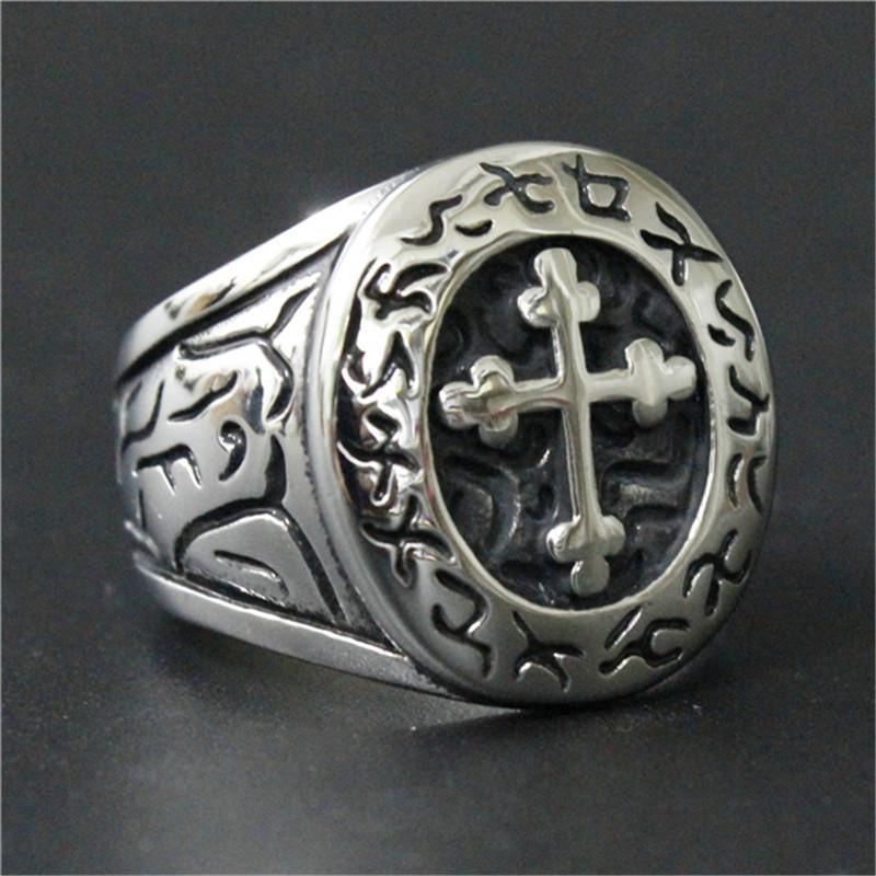 Solid Cross Ring 316L Stainless Steel Fashion Punk Style Men Boys Ring 7
Solid Cross Ring 316L Stainless Steel Fashion Punk Style Men Boys Ring 7
