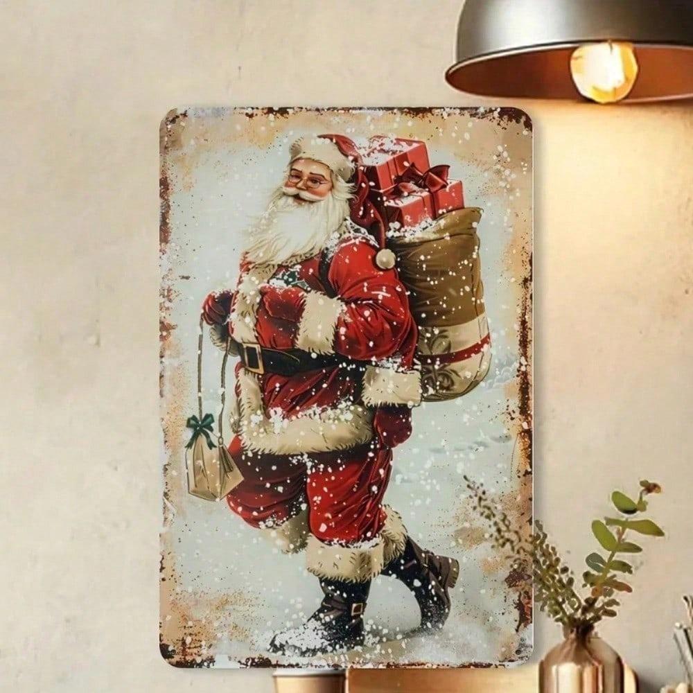 SANTA CLAUS Metal Wall Art Vintage Decor, Holiday Sculpture Sign Home Décor, Aluminum Iron Rustic Plaque for Christmas Gift Pres різнокольоровий
SANTA CLAUS Metal Wall Art Vintage Decor, Holiday Sculpture Sign Home Décor, Aluminum Iron Rustic Plaque for Christmas Gift Pres різнокольоровий