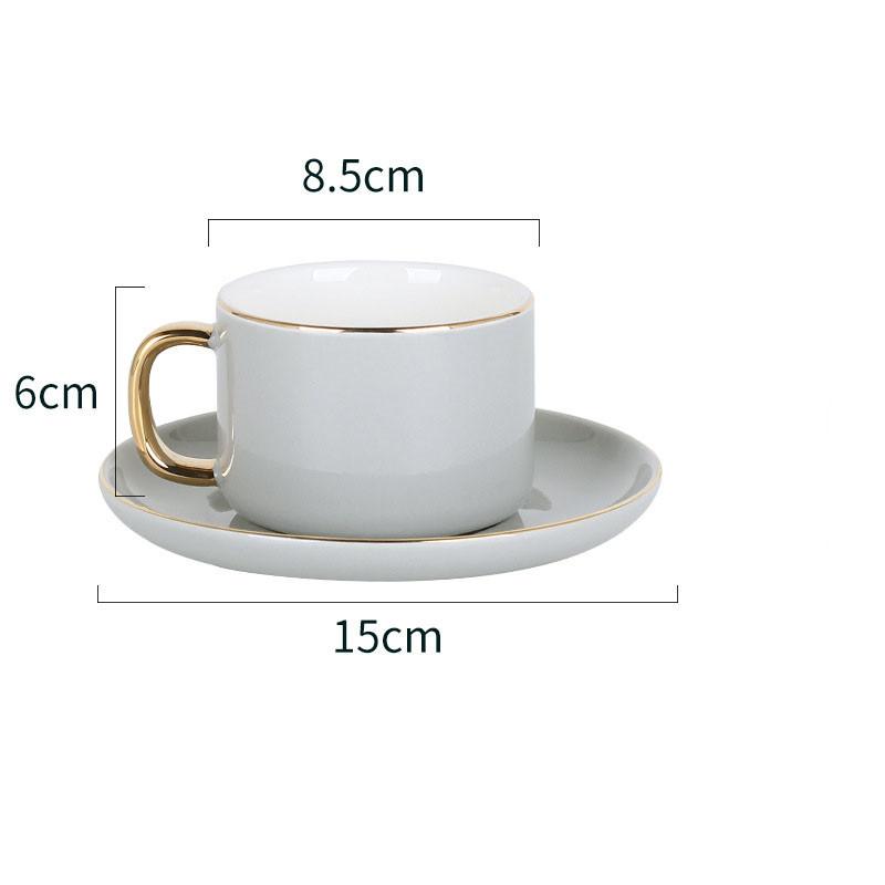 250ML Ceramic Coffee Cup and Saucer Spoon Set Simple European-Style Luxury Home Afternoon Tea Latte Mug Set Gift 201-300ml серый
250ML Ceramic Coffee Cup and Saucer Spoon Set Simple European-Style Luxury Home Afternoon Tea Latte Mug Set Gift 201-300ml серый